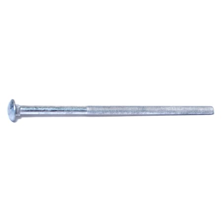 Midwest Fastener Carriage Bolt, Square Neck, 16 (Coarse), 9 in L, Steel, Hot Dipped Galvanized, 50 PK 05515